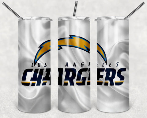 Los Angeles Chargers PNG, 20oz Skinny Tumbler Design, Sublimation Designs PNG File - TheDigitalSVG