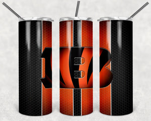 Cincinnati Bengals NFL Tumbler PNG, 20oz Skinny Tumbler Design, Sublimation Designs PNG File - TheDigitalSVG