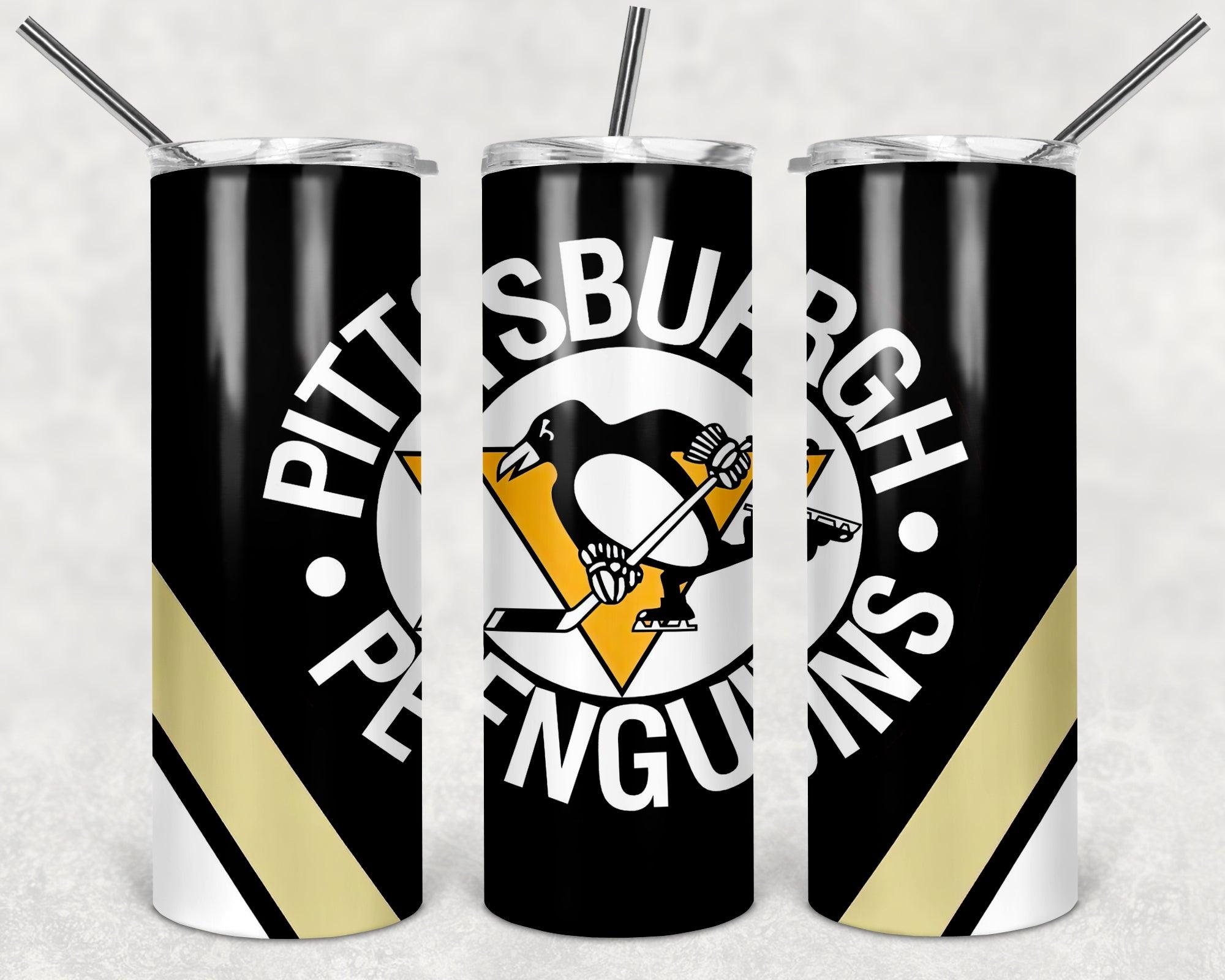 Pittsburgh Penguins PNG, 20oz Skinny Tumbler Design, Sublimation Designs PNG File - TheDigitalSVG