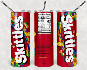 Skittles PNG, 20oz Skinny Tumbler Design, Sublimation Designs PNG File - TheDigitalSVG