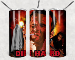 Die Hard Horror Killer PNG, 20oz Skinny Tumbler Design, Sublimation Designs PNG File - TheDigitalSVG