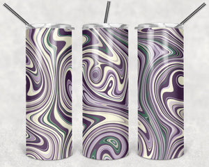 Flowers Marbel Tumbler Wrap PNG, Artistic Purple Marble 20oz Skinny Tumbler Designs, Sublimation Designs PNG - TheDigitalSVG