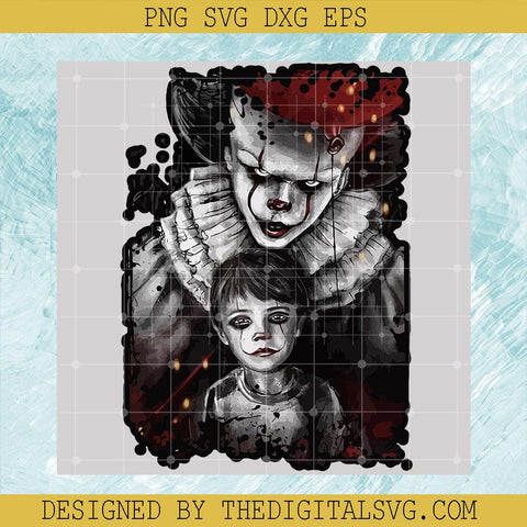 Pennywise with Human Svg, Pennywise IT Svg, Horror Character Svg, Halloween Svg - TheDigitalSVG