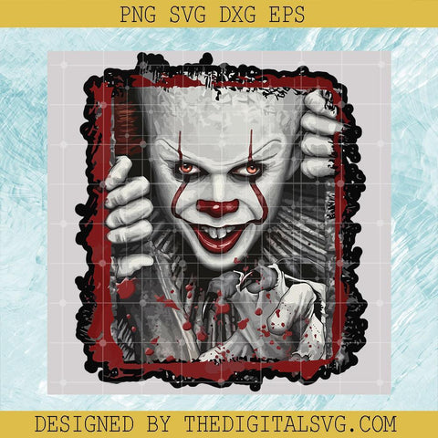 Pennywise IT Svg, IT Svg, Horror Character Svg, Halloween Svg - TheDigitalSVG