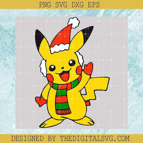 Pikachu Santa Svg, Pokemon Christmas Svg, Pokemon Svg, Christmas Svg - TheDigitalSVG