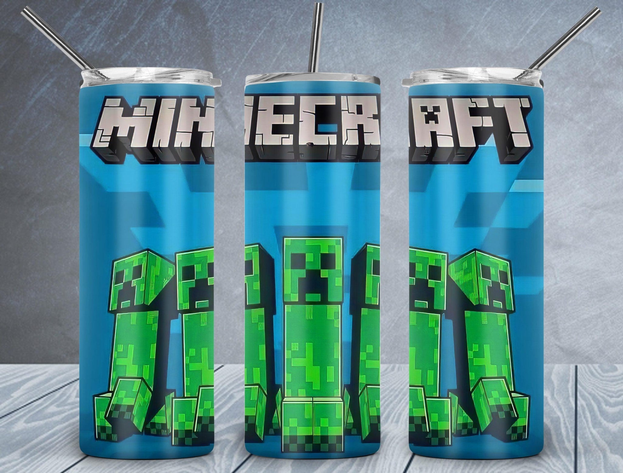 Minecraft Tumbler Wrap PNG, Creeper 20oz Skinny Tumbler Design, Sublimation  Designs PNG File - TheDigitalSVG