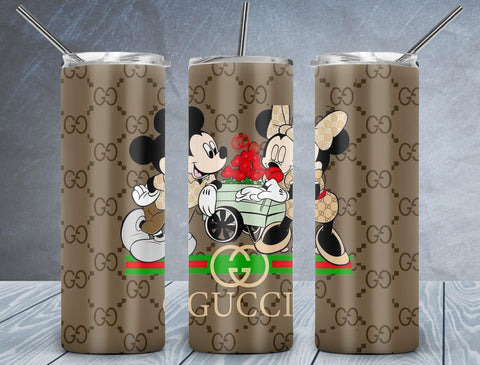 Mickey And Minnie Tumbler Wrap PNG, Fashion 20oz Skinny Tumbler Design, Sublimation Designs PNG File - TheDigitalSVG