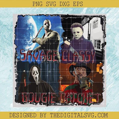 Savage Classy Bougie Ratchet Svg, Horror Character Svg, 13 Friday Svg, Halloween Svg - TheDigitalSVG