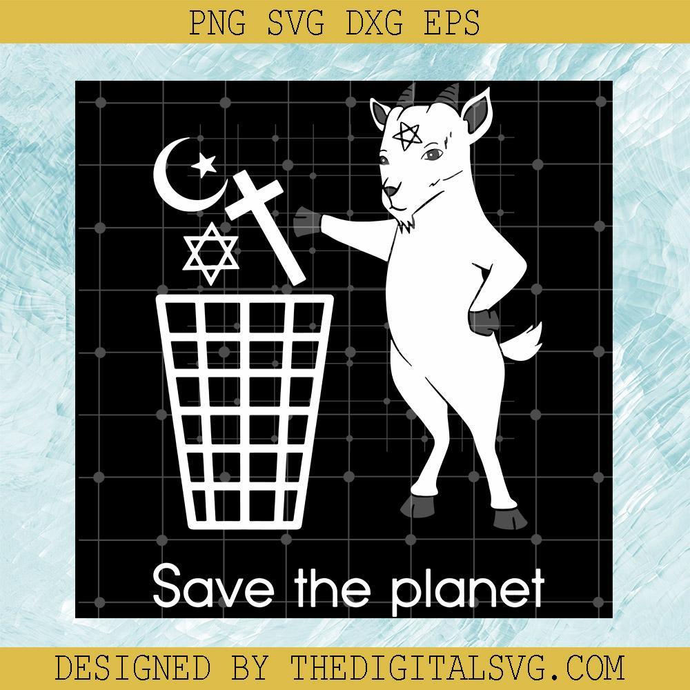 Save The Planet Goat Svg, Santa Goat Svg, Santa Svg - TheDigitalSVG