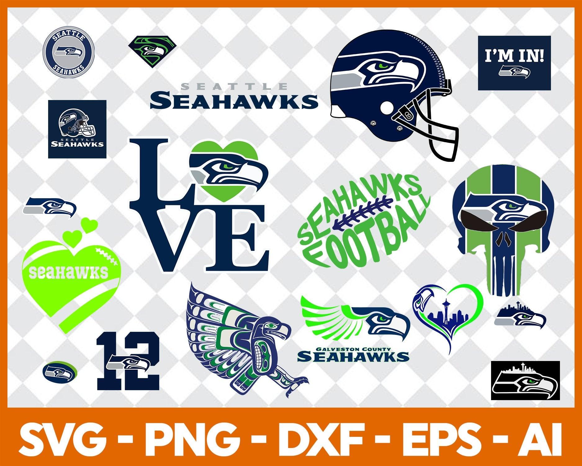 Seattle Seahawks Bundle Svg, Seattle Seahawks Svg, Seattle Seahawks Logo Svg, NFC Teams Svg, NFL Svg, Bundle Svg