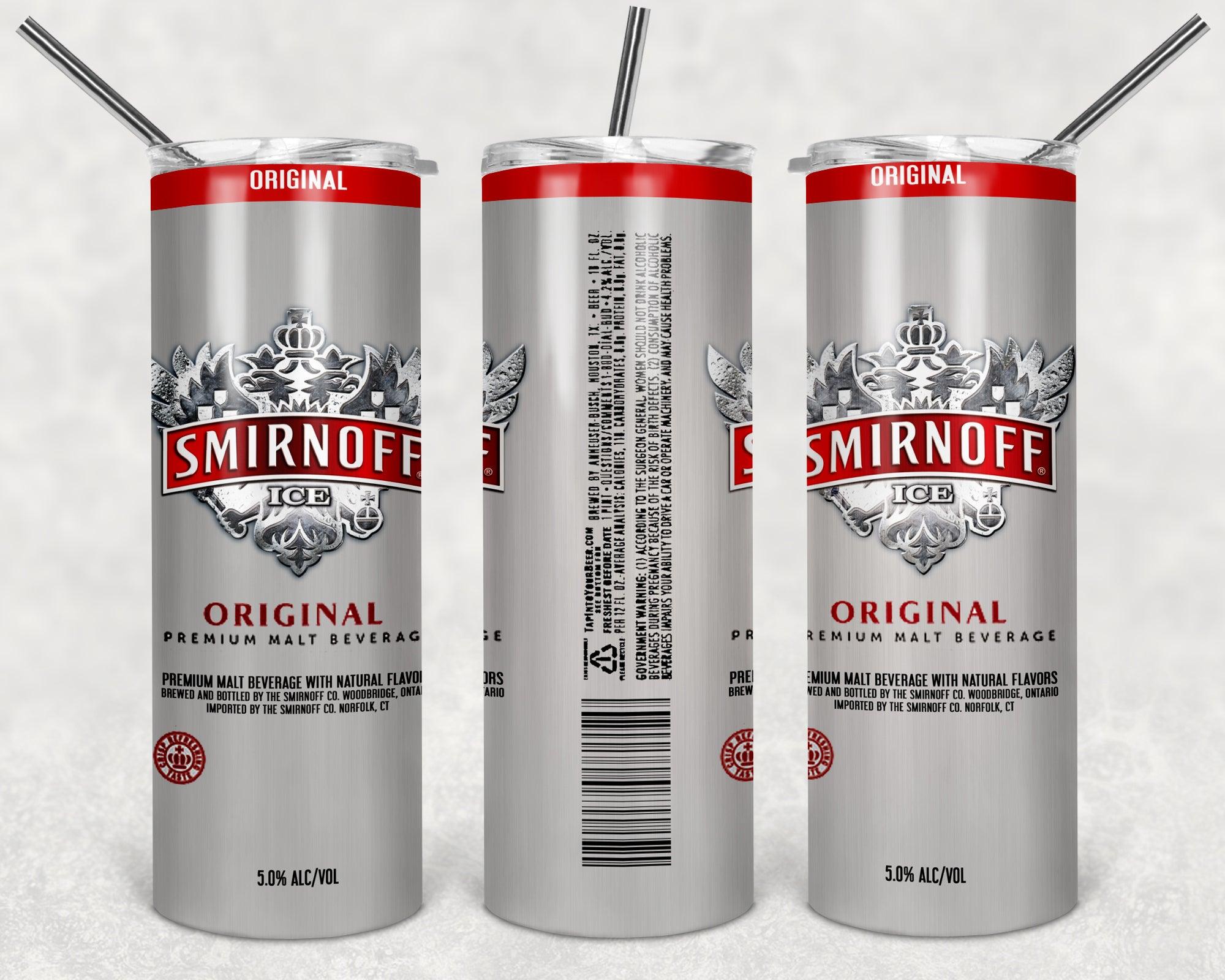 Smirnoff Ice Original Can Drink Brand PNG, 20oz Skinny Tumbler Design, Sublimation Designs PNG File - TheDigitalSVG
