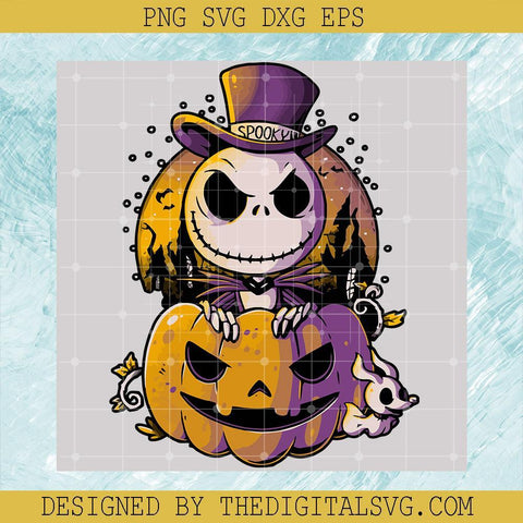 Spooky Jack Skelington Svg. The Nightmare Before Christmas Svg, Halloween Svg - TheDigitalSVG