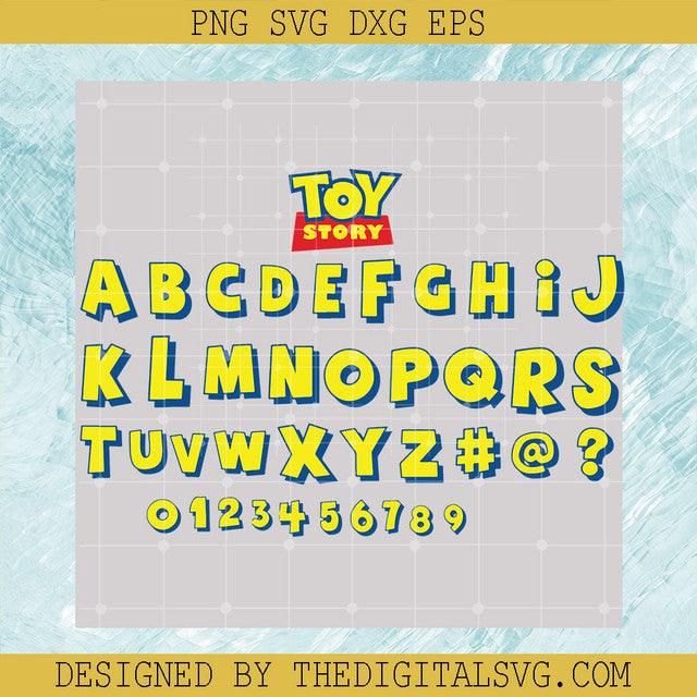 Toy Story Font Svg, Toy Story Alphabet SVG, Logo Toy Story Svg