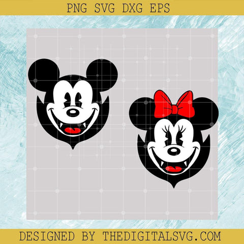 Disney Mickey Mouse Vampire Svg, Vampire Mickey Mouse Svg, Vampire Minnie Mouse Svg, Mickey Svg - TheDigitalSVG