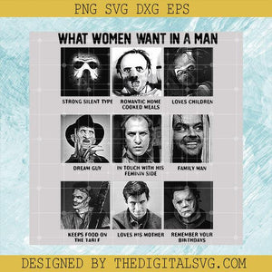 What A Woman Looks For In A Man PNG, Halloween Funny Movie PNG, Halloween Characters PNG
