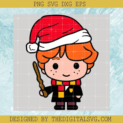#Baby Ron Weasley Christmas SVG PNG EPS DXF, Harry Potter Merry Christmas SVG, Christmas Holiday Gifts - TheDigitalSVG