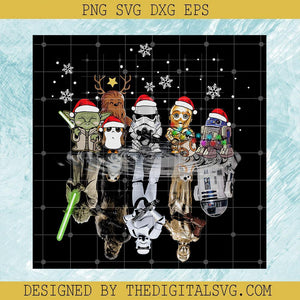 Yoda And Friends Star Wars PNG, Snow Flakes PNG, Merry Christmas PNG, Star Wars PNG - TheDigitalSVG