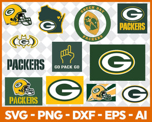 Green Bay Packers Bundle Svg, Green Bay Packers Svg, Green Bay Packers Logo Svg, NFC Teams Svg, NFL Svg, Bundle Svg