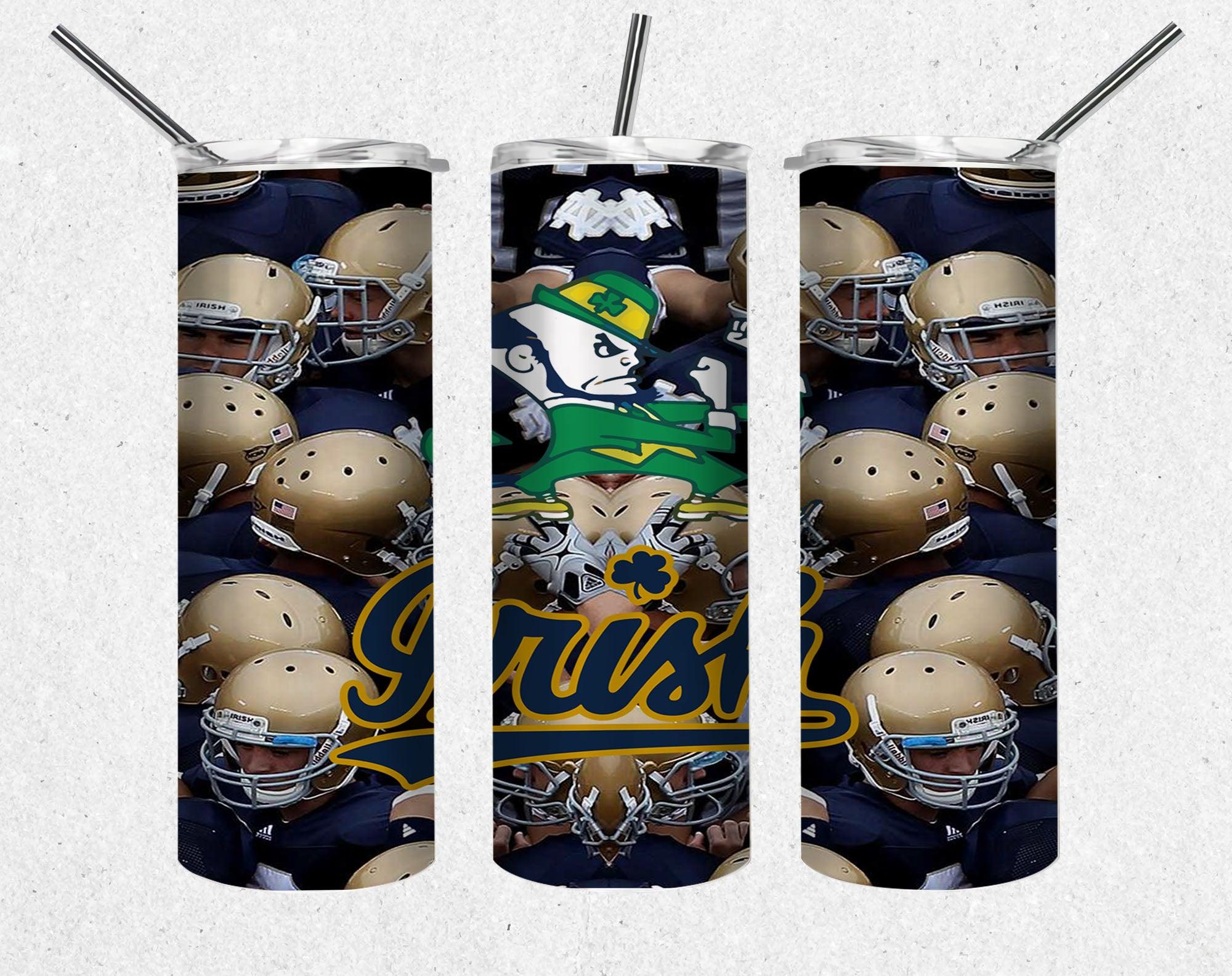 Notre Dame Fighting Irish Sport NCAA PNG, 20oz Skinny Tumbler Design, Sublimation Designs PNG File - TheDigitalSVG