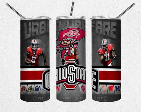Ohio State Buckeyes Sport NCAA PNG, 20oz Skinny Tumbler Design, Sublimation Designs PNG File - TheDigitalSVG