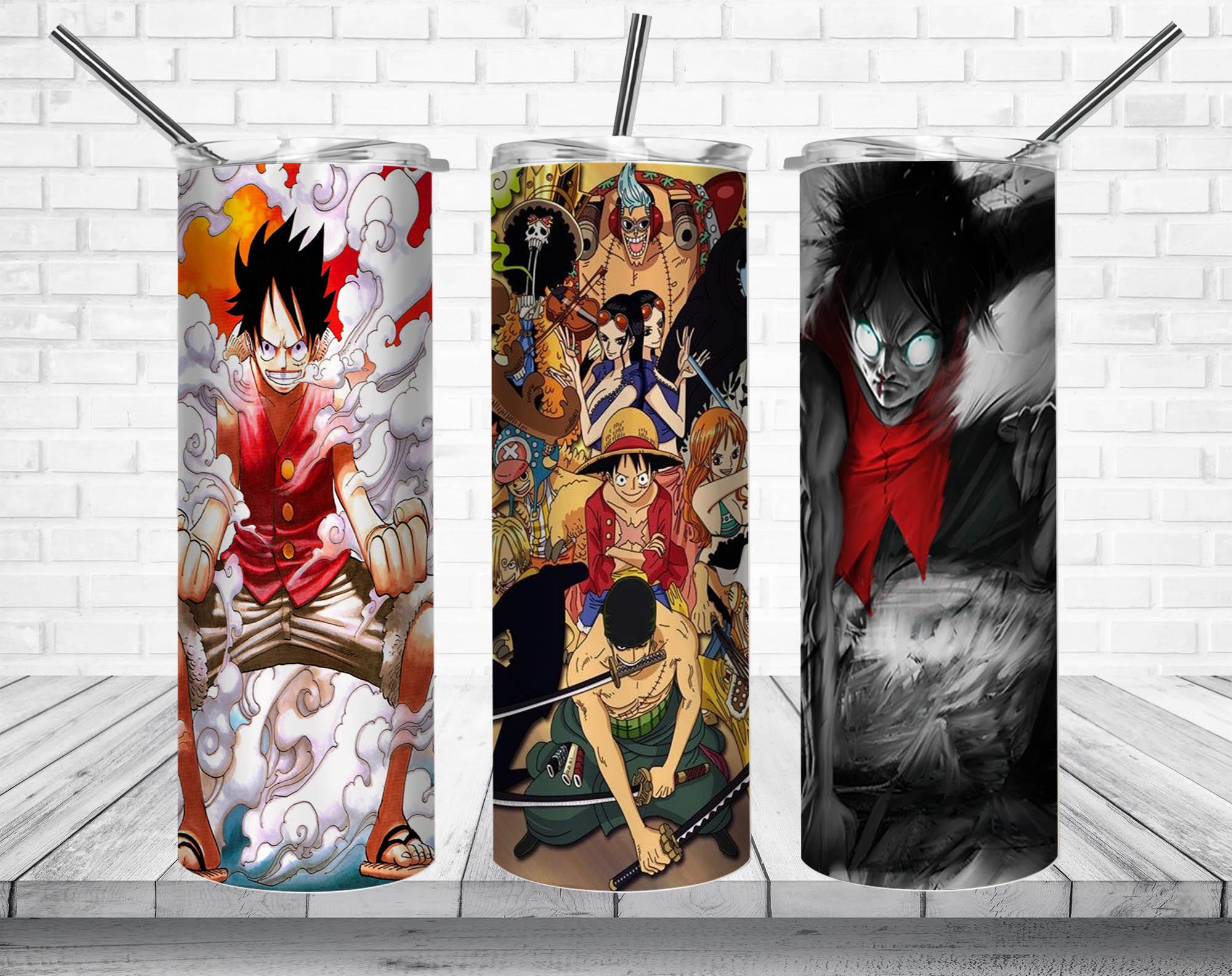 Captain Luffy 5 One Piece PNG, Japanese Manga 20oz Skinny Tumbler Designs PNG, Sublimation Designs PNG - TheDigitalSVG