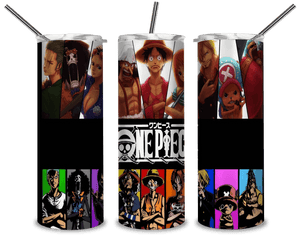 One Piece PNG, Characters Collection 3 20oz Skinny Tumbler Designs PNG, Sublimation Designs PNG - TheDigitalSVG
