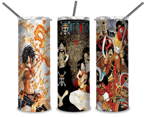 Captain Luffy 3 PNG, One Piece Film 20oz Skinny Tumbler Designs PNG, Sublimation Designs PNG - TheDigitalSVG