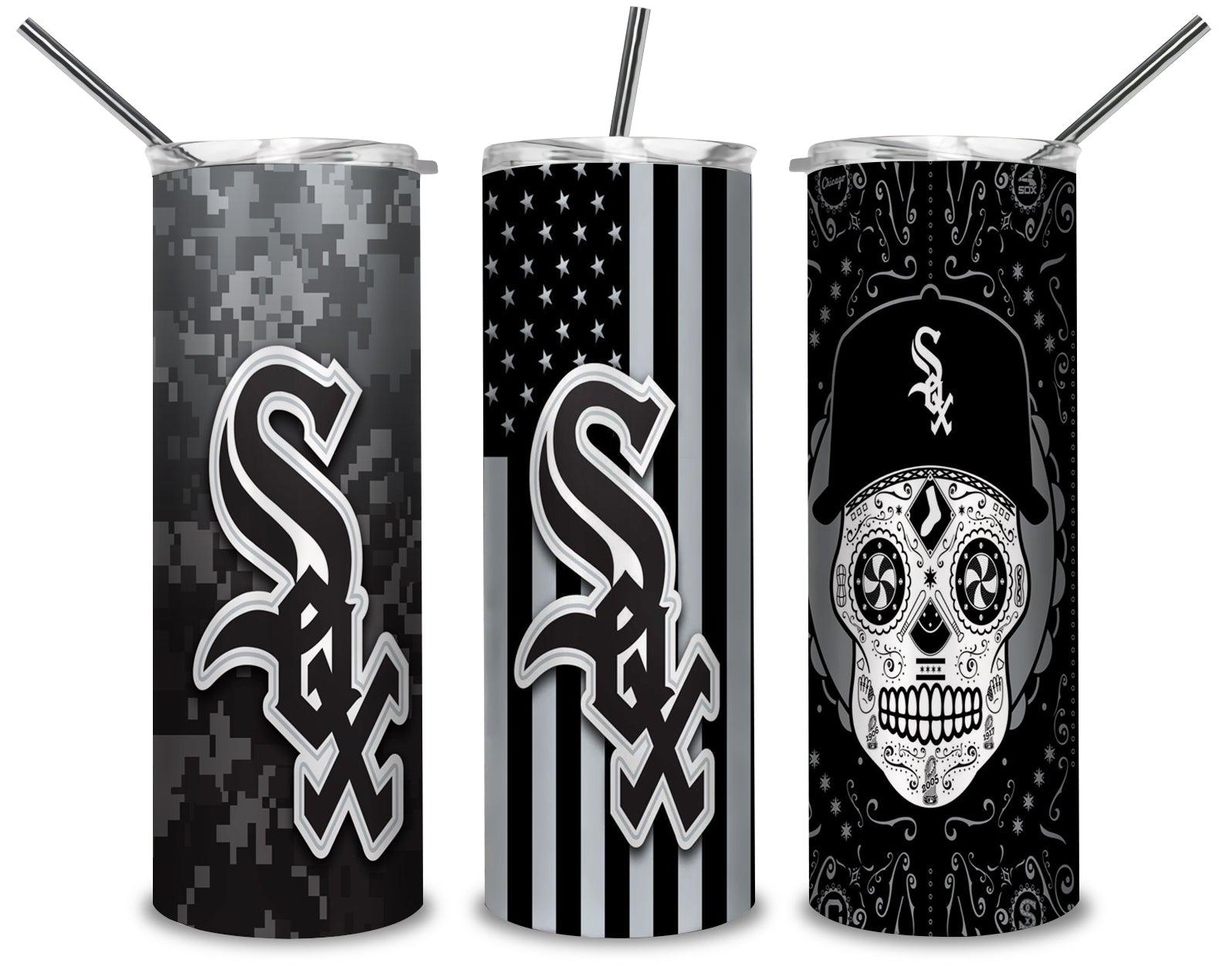 Chicago White Sox PNG, Baseball Boys 20oz Skinny Tumbler Designs PNG, Sublimation Designs PNG - TheDigitalSVG