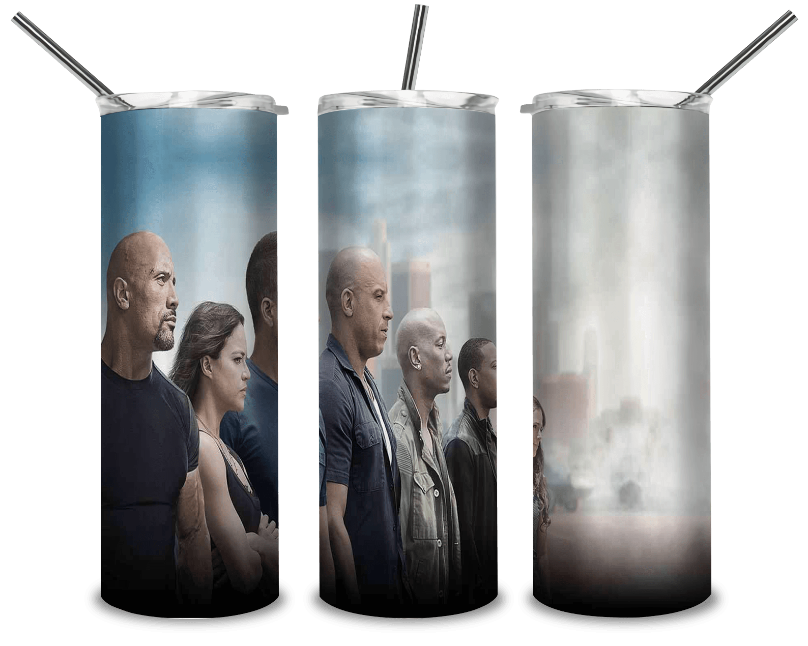 Fast And Furious Characters PNG, Action Movie 20oz Skinny Tumbler Designs PNG, Sublimation Designs PNG - TheDigitalSVG