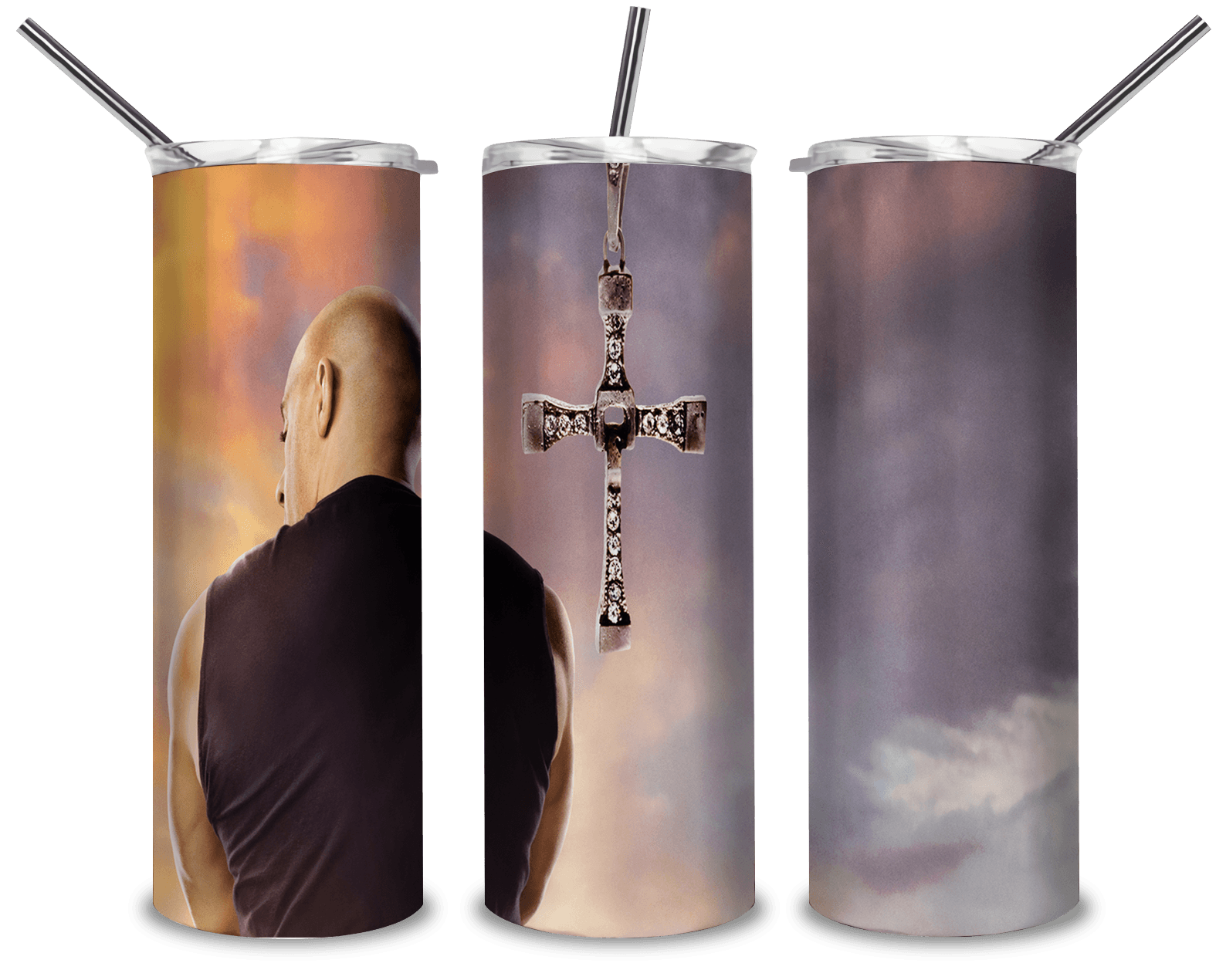 Vin Diesel 3 PNG, Fast And Furious Movie 20oz Skinny Tumbler Designs PNG, Sublimation Designs PNG - TheDigitalSVG