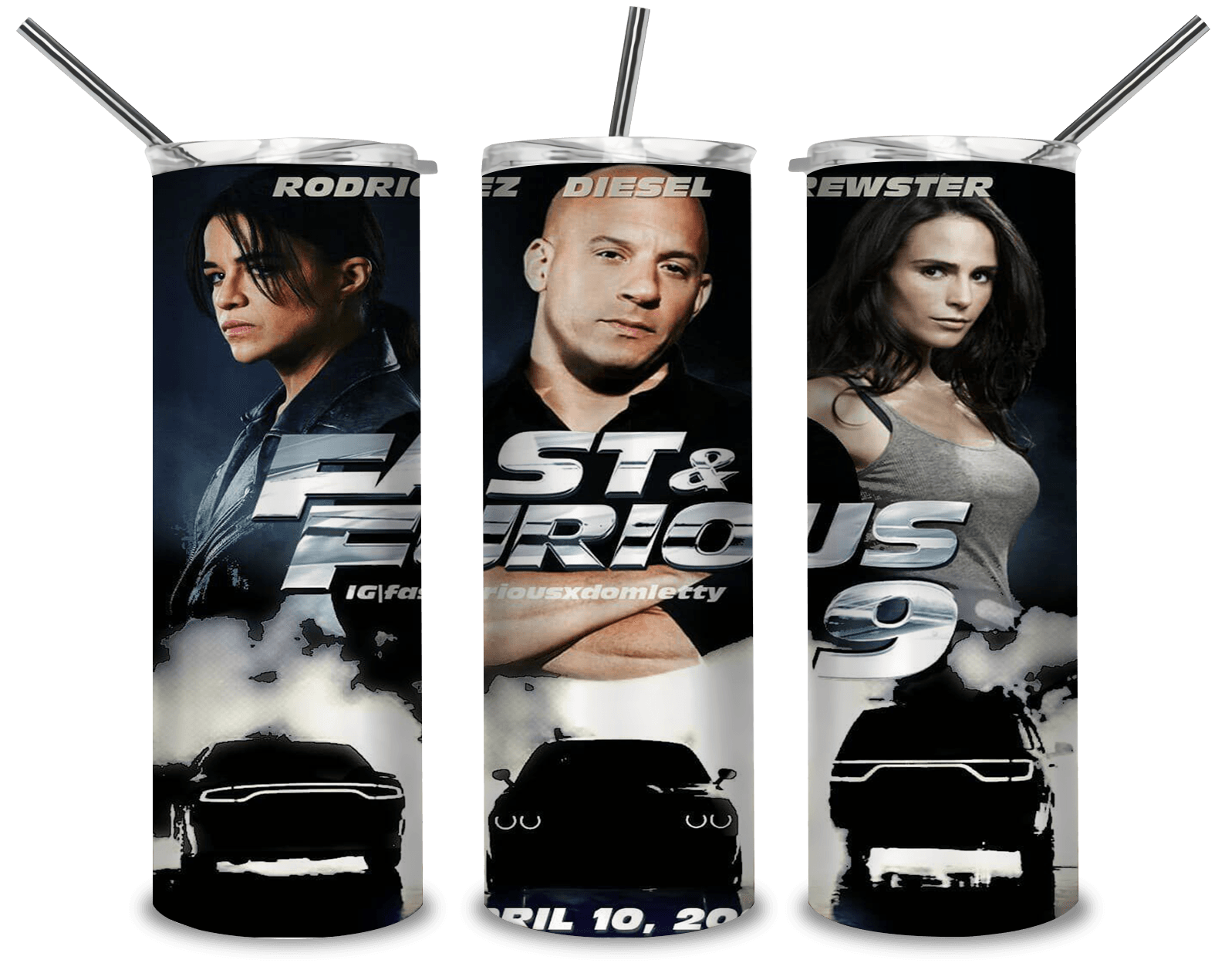 Fast And Furious 9 Poster PNG, Action Movie 20oz Skinny Tumbler Designs PNG, Sublimation Designs PNG - TheDigitalSVG