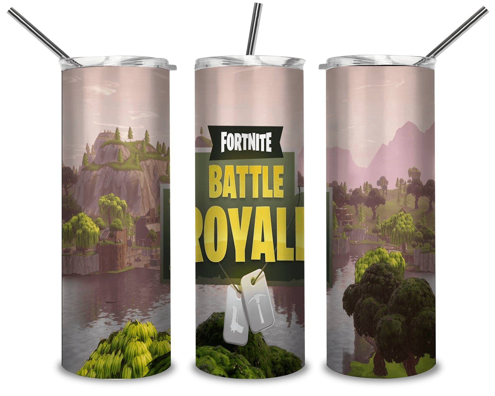 Battle Royale PNG, Fortnite Loading Screen 20oz Skinny Tumbler Designs PNG, Sublimation Designs PNG - TheDigitalSVG