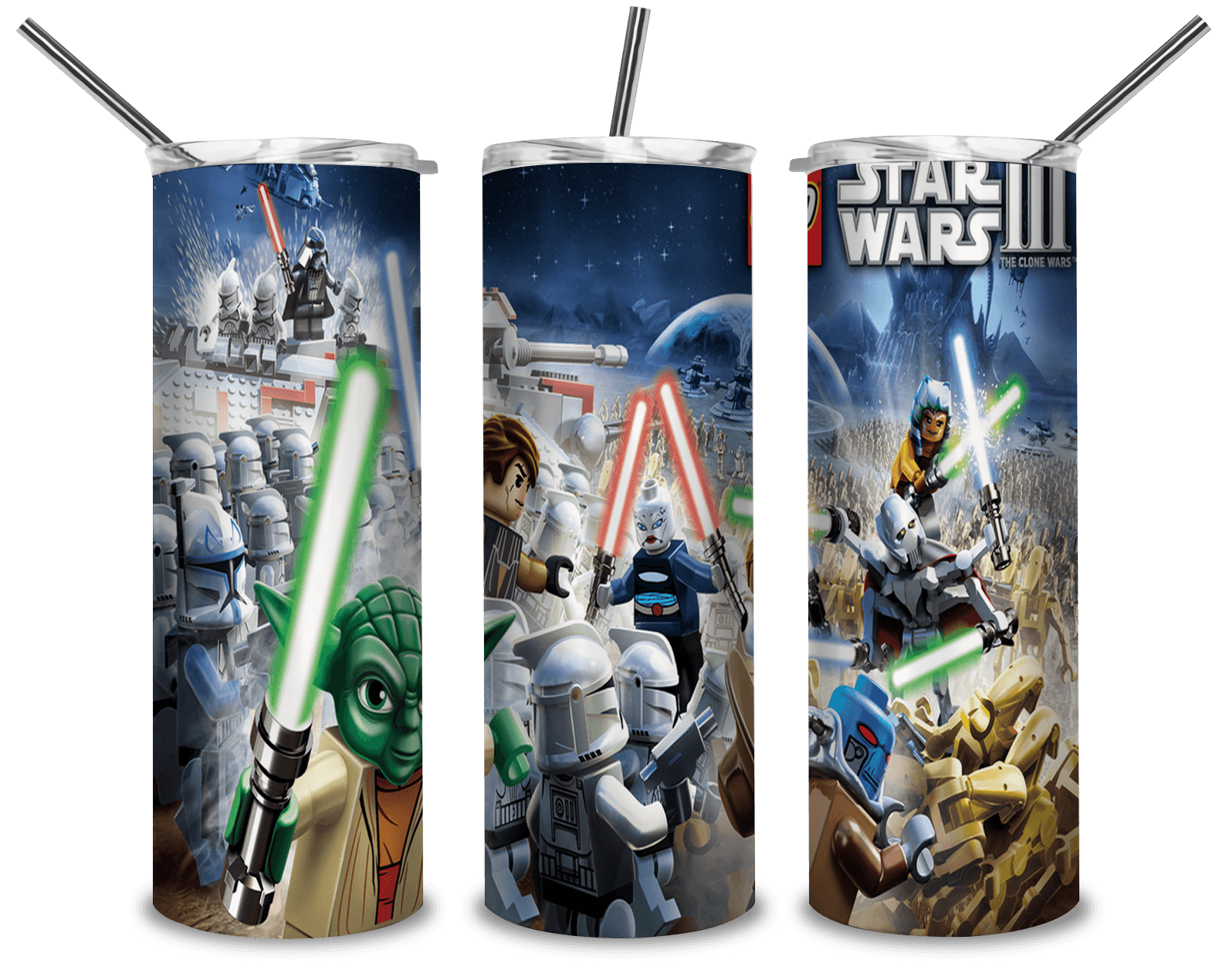 Lego Star Wars PNG, The Yoda Chronicles 20oz Skinny Tumbler Designs PNG, Sublimation Designs PNG - TheDigitalSVG