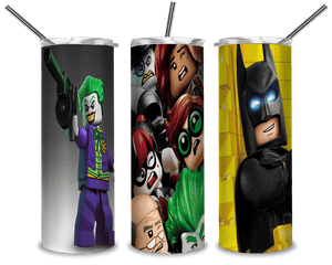 Batman And Joker Fight PNG, Lego Fights 20oz Skinny Tumbler Designs PNG, Sublimation Designs PNG - TheDigitalSVG