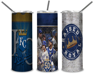 Kansas City Royals PNG, Royals Baseball 20oz Skinny Tumbler Designs PNG, Sublimation Designs PNG - TheDigitalSVG