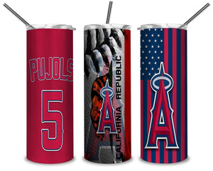 Los Angeles Angels PNG, Baseball 20oz Skinny Tumbler Designs PNG, Sublimation Designs PNG - TheDigitalSVG