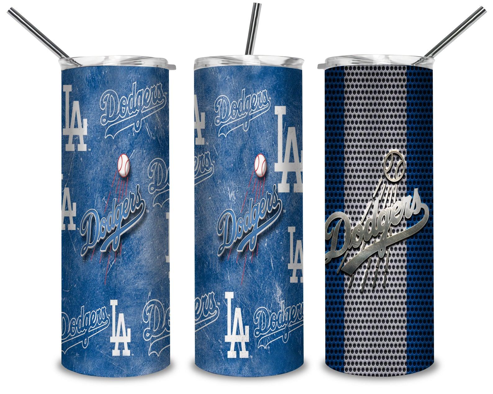 Los Angeles Dodgers PNG, Baseball Team 20oz Skinny Tumbler Designs PNG, Sublimation Designs PNG - TheDigitalSVG
