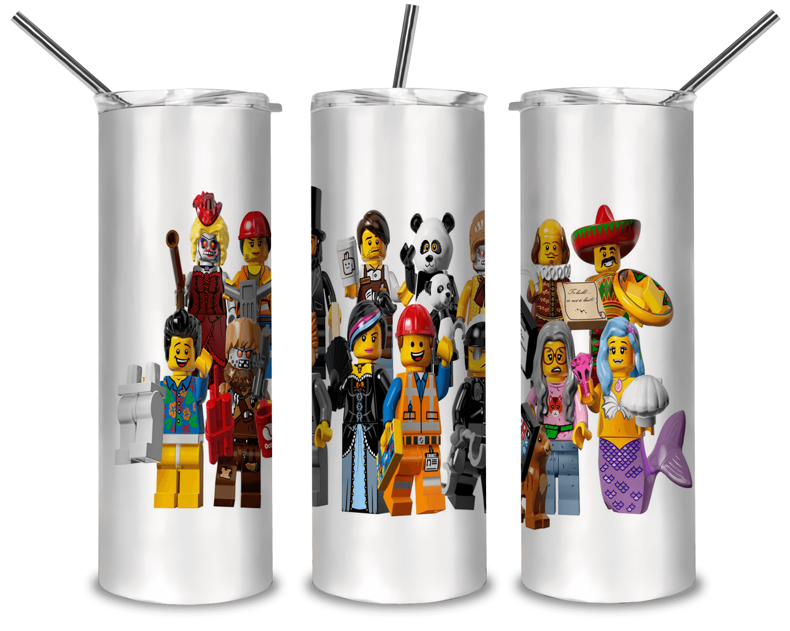 Transparent Movie Characters PNG, Lego Collection 20oz Skinny Tumbler Designs PNG, Sublimation Designs PNG - TheDigitalSVG