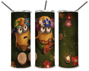Minion Summer PNG, Vacation Hawaii Beach 20oz Skinny Tumbler Designs PNG, Sublimation Designs PNG - TheDigitalSVG