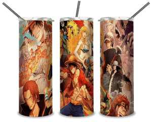 One Piece Movie PNG, Characters Collection 20oz Skinny Tumbler Designs PNG, Sublimation Designs PNG - TheDigitalSVG