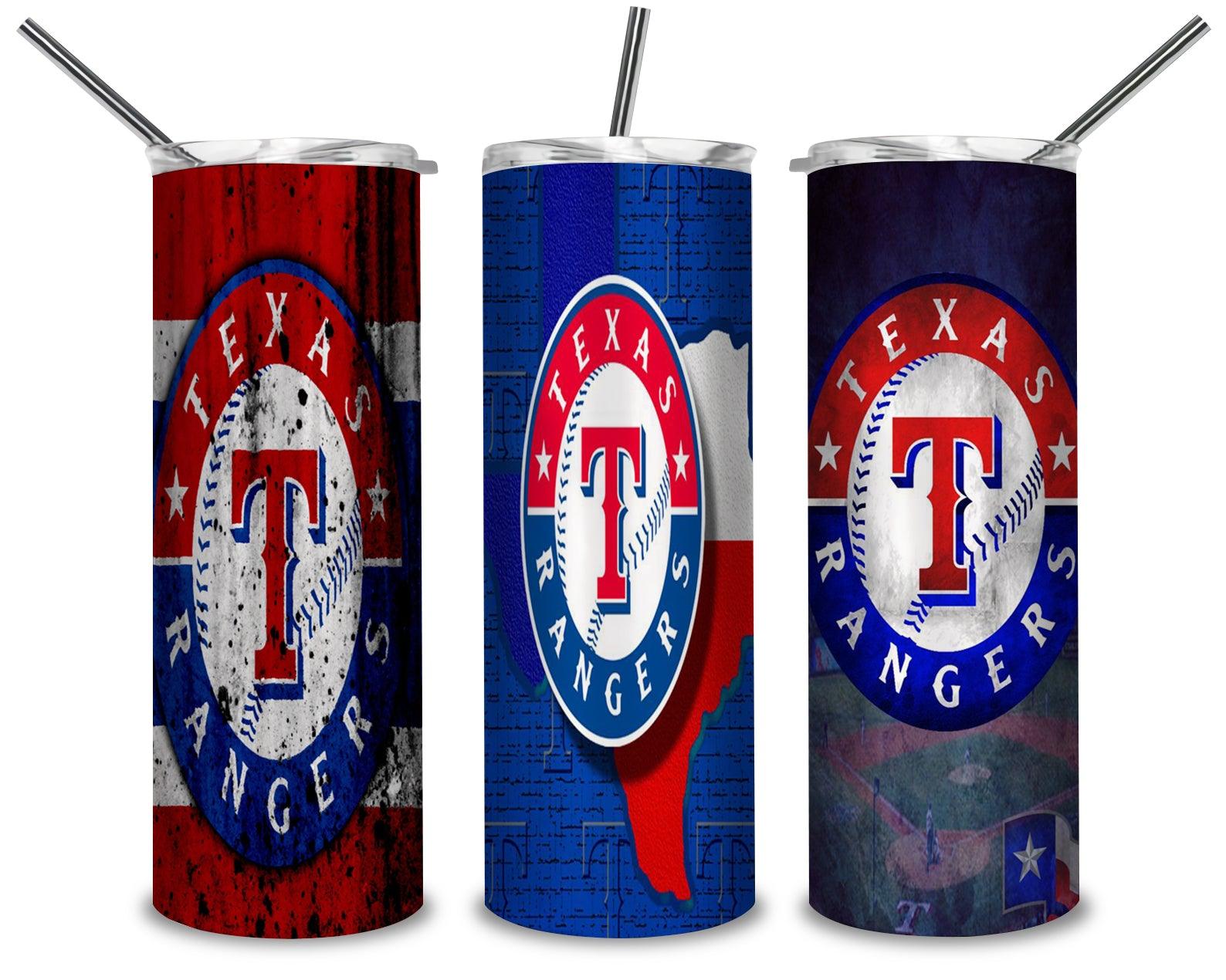 Texas Rangers PNG, Baseball Lovers 20oz Skinny Tumbler Designs PNG, Sublimation Designs PNG - TheDigitalSVG