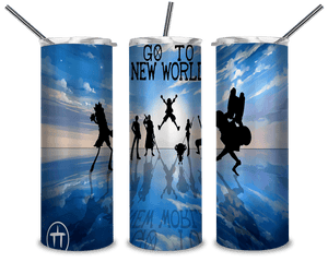 Go To New World PNG, Manga Movie 20oz Skinny Tumbler Designs PNG, Sublimation Designs PNG - TheDigitalSVG