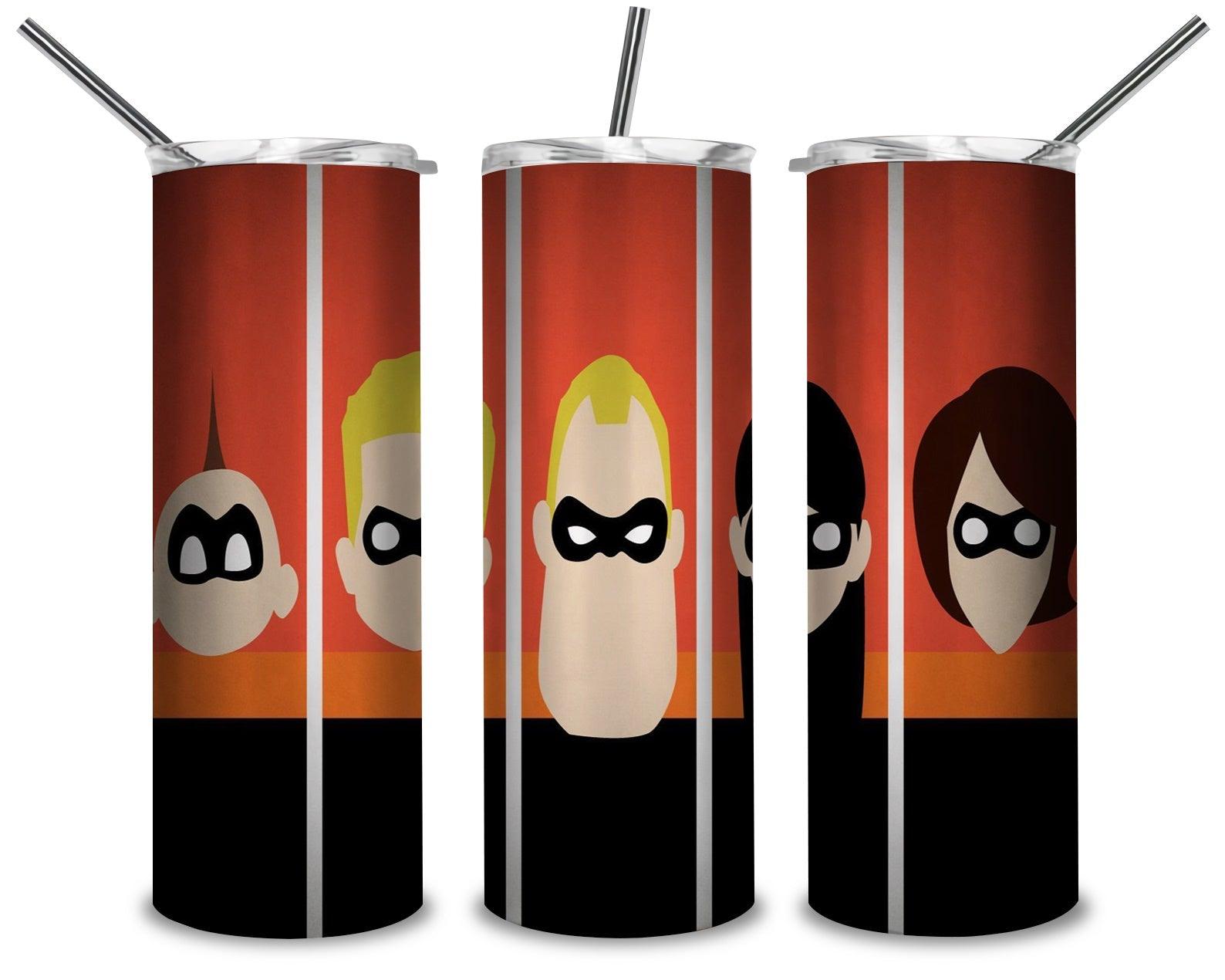 The Incredibles Family PNG, Incredibles Disney 20oz Skinny Tumbler Designs PNG, Sublimation Designs PNG - TheDigitalSVG