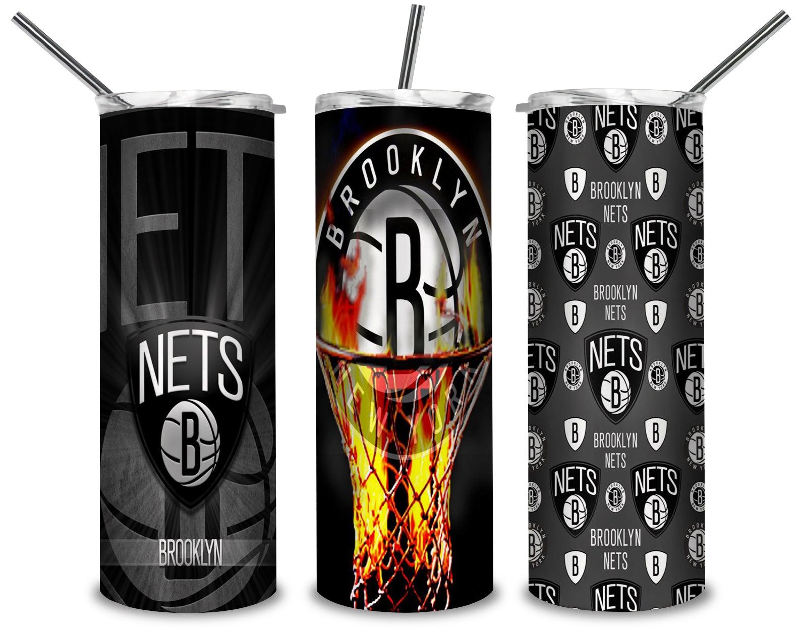Brooklyn Nets 2 PNG, Brooklyn Nets Roster 20oz Skinny Tumbler Designs PNG, Sublimation Designs PNG - TheDigitalSVG