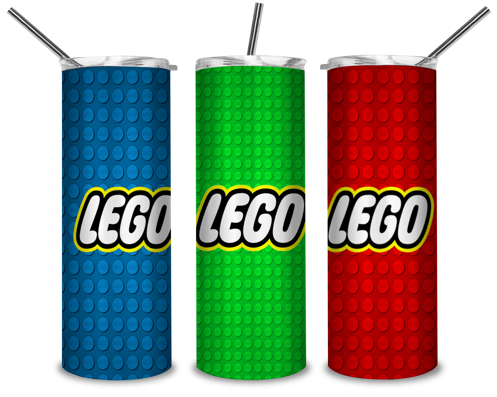 Lego Red Green Blue PNG, Lego Lovers 20oz Skinny Tumbler Designs PNG, Sublimation Designs PNG - TheDigitalSVG