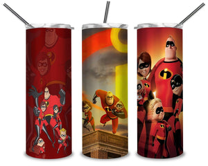 Mr Incredible PNG, Incredibles Family 2 20oz Skinny Tumbler Designs PNG, Sublimation Designs PNG - TheDigitalSVG