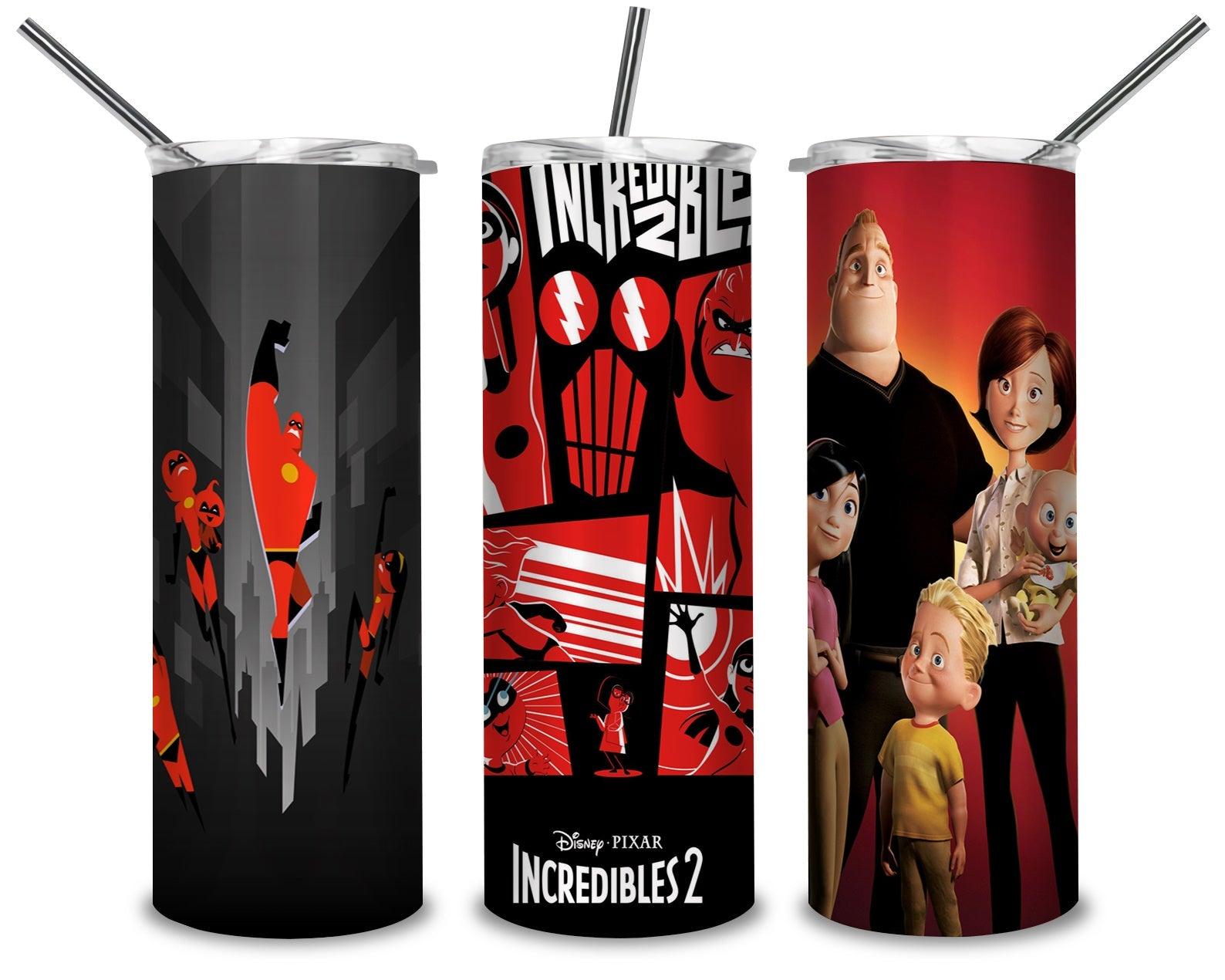 The Incredibles Family PNG, Black And Red 20oz Skinny Tumbler Designs PNG, Sublimation Designs PNG - TheDigitalSVG