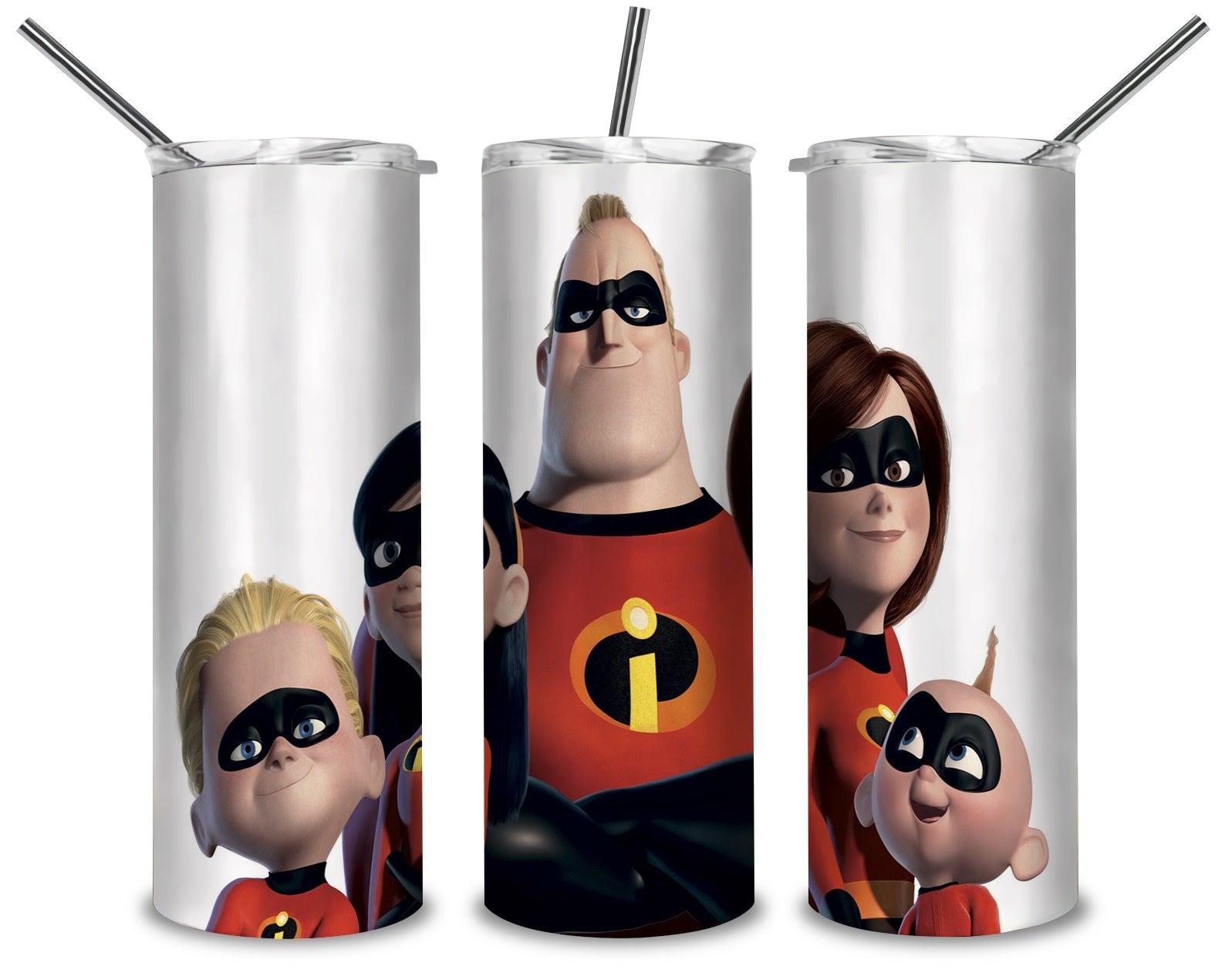 The Incredibles PNG, Family Silver 20oz Skinny Tumbler Designs PNG, Sublimation Designs PNG - TheDigitalSVG