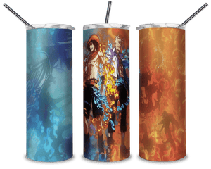 Manga Movie PNG, Luffy And Roronoa Zoro 20oz Skinny Tumbler Designs PNG, Sublimation Designs PNG - TheDigitalSVG