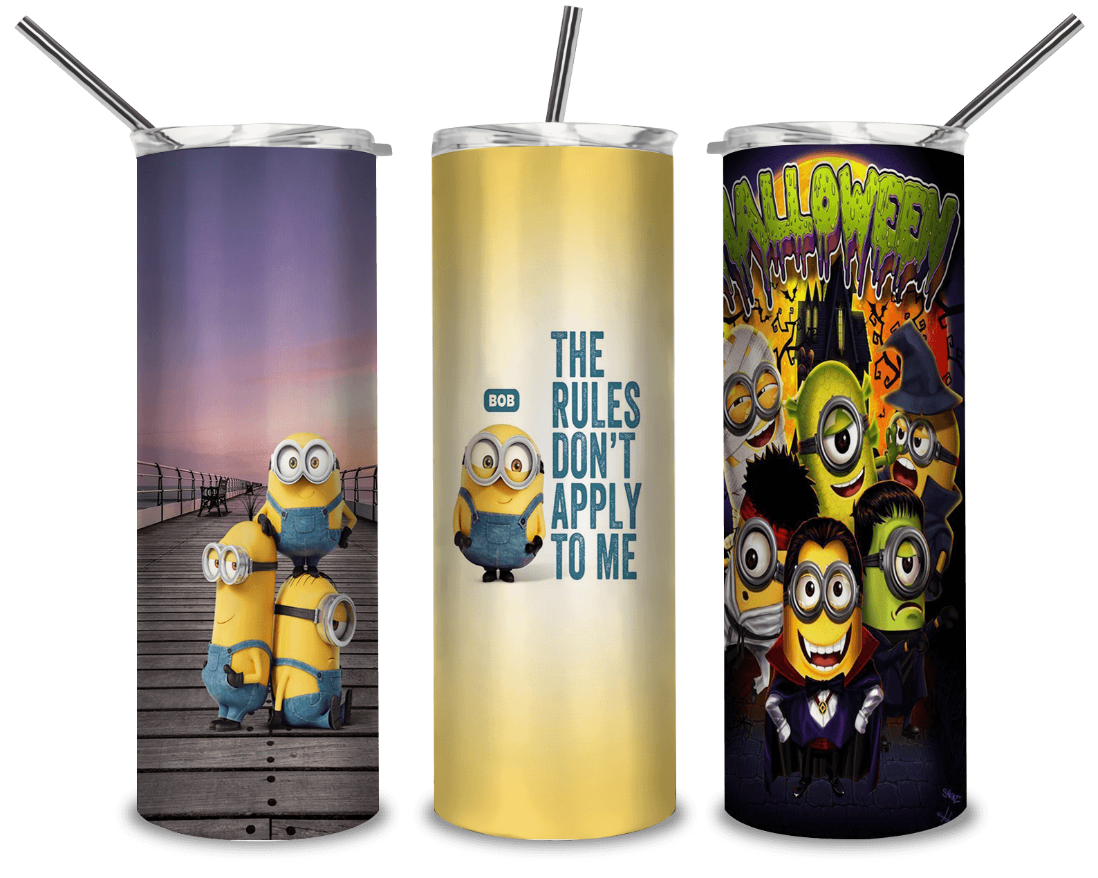 Minions Friends PNG, The Rule Don't Apply To Me 20oz Skinny Tumbler Designs PNG, Sublimation Designs PNG - TheDigitalSVG